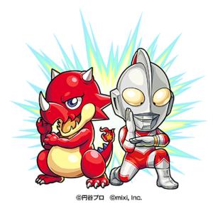 帰ってきたウルトラマン（右）とリドラ