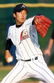 日本を２大会ぶりの決勝へ導いた斎藤佑（全日本大学野球会議提供・共同）
