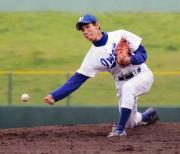 岩手大の三浦翔太は青森大を６安打完封しリーグ３勝目を挙げる