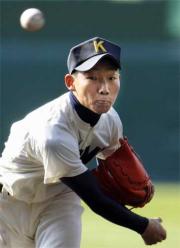 開星戦で好投した向陽・藤田（共同）