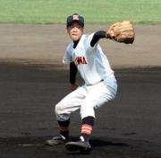 力投する川和・石田翔太投手(撮影・横山元保)