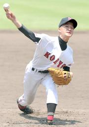 好救援でチームの勝利に貢献した広陵の前田(撮影・倉掛優一)