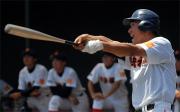学法福島の石橋が３安打１打点、１回戦と合わせサイクル安打となった