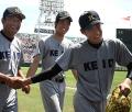 慶応「ＯＮ」連続完封リレー／夏の甲子園