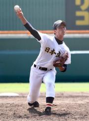 日本航空石川戦で13三振を奪った日本文理・伊藤(撮影・加藤哉)