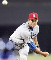 先発で3勝目を挙げたドジャース黒田(共同)