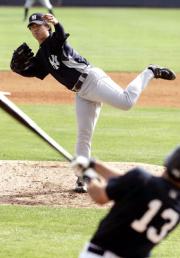マイナーの試合に先発し、好投したヤンキース井川（共同）