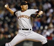 今季３敗目を喫したジャイアンツ藪（ＡＰ）