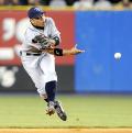 岩村の連続試合安打が11でストップ - ＭＬＢニュース