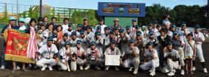 ３年連続４度目の優勝を飾った千葉マリンスターズ