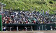 07年２月16日に行われたヤクルト戦で素振りの阪神（撮影・宮崎幸一）