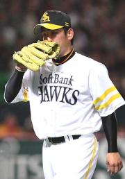 2回に2点を喫した大隣は肩を落としてベンチに戻る(撮影・藤尾明華)