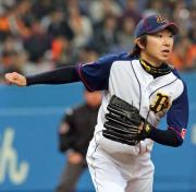 先発し7回2失点と好投した金子(撮影・岡潤一)