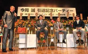 ゲストで登場した右から鳥谷敬、平野恵一、井口資仁（撮影・上田博志）