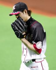 【ソフトバンク－ロッテ】１回に２点先制された小林宏（撮影・藤尾明華）