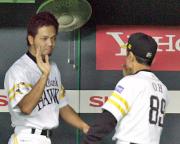 【ソフトB-オリックス】今季初勝利を飾った新垣(撮影・梅根麻紀)