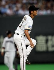 【日本ハム-ソフトバンク】マウンド上のダルビッシュ(撮影・梅根麻紀)