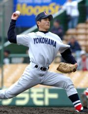 横浜高時代の涌井（０３年撮影）