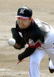 4回1/3を無失点と抜群の安定感を見せた先発の成瀬(撮影・神戸崇利)