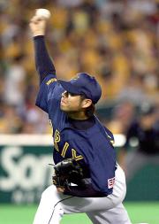 2番手でマウンドに上がった宮本(撮影・藤尾明華)