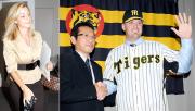 (左)引き揚げるカーラ夫人(右)笑顔のリーソップ(撮影・河南真一)