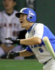 【巨人-西武】5回、同点本塁打を放った後藤(撮影・中島郁夫)