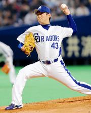 【中日－ヤクルト】先発した中日の小笠原孝（撮影・桜井希望）