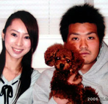 巨人真田と小段典子さん（撮影・橘信男）