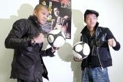 栃木県興行のプロモーションを行った亀田興毅（左）と大毅