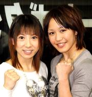ＳＢルールでの対戦が決まった風香（左）と朱里