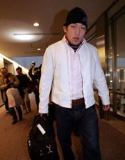 UFC観戦を終え米国から帰国した石井(撮影・野上伸悟)