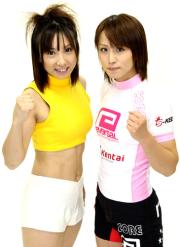 初対戦する風香（左）と長野美香