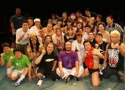 西口ＤＸプロレスに出場した選手で記念撮影