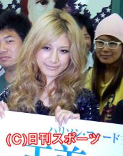 試写会に出席したマリエ（撮影・小谷野俊哉）
