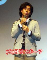 大泉洋は、出演映画の舞台あいさつで客席を笑わせる(撮影・柴田寛人)