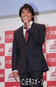 都内でシークレットイベントを行った織田裕二（撮影・中島郁夫）