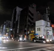 中田カウスが襲われた現場（撮影・加藤仁）