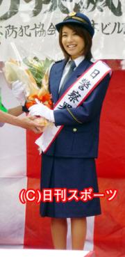 代々木警察署の1日警察署長を務めた内山理名(撮影・瀬津真也)
