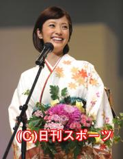 きもの大賞を受賞した上戸彩(撮影・小沢裕)