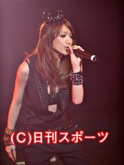 ダンスイベントで熱唱する後藤真希（撮影・下田雄一）