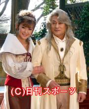 松平健（右）と姿月あさと（撮影・林尚之）
