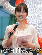 「銀座めざましマルシェ」オープン式での高島彩アナ（撮影・酒井清司）