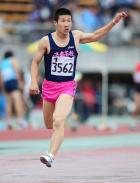 男子200メートル決勝 20秒59の大会新で優勝した桐生(撮影・清水貴仁)
