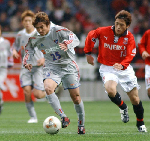 2002年3月、FC東京時代の浦和戦でJ1リーグにデビュー