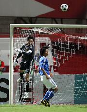 【日本－バーレーン】ＧＫ川口は失点シーンを悔やむ（撮影・宇治久裕）