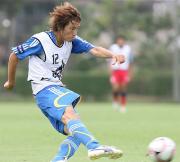 流通経大との練習試合でゴールを決めるＭＦ金崎