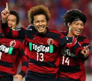【鹿島-広島】決勝ゴールを決め喜ぶ興梠(撮影・鹿野芳博)