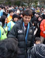 今季限りで川崎Ｆを退団するＦＷ我那覇（撮影・菅家大輔）