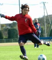 1年1カ月ぶりのリーグ戦先発が濃厚な鹿島FW田代(撮影・菅家大輔)