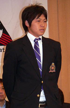 全日本大学選手権記者会見で抱負を語る明大ＤＦ丸山